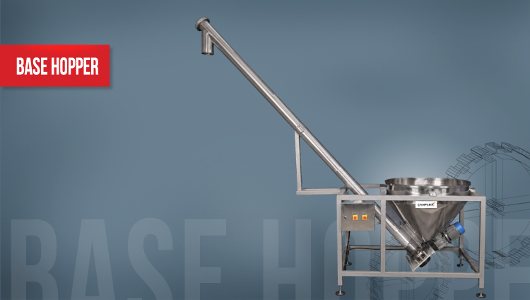 Canflex Base Hopper with Screw Conveyor Machine